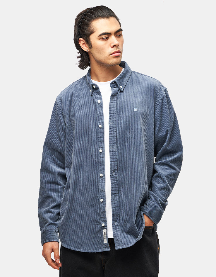 Carhartt WIP L/S Madison Cord Shirt - Angelite/Angelite – Route One