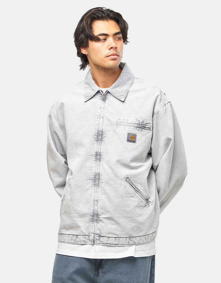 Carhartt WIP OG Detroit Jacket - Black/Black (Chalk Wash) – Route One