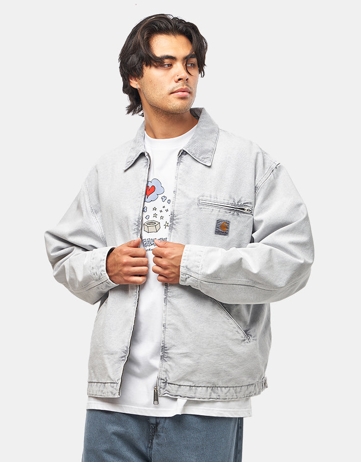 Carhartt WIP OG Detroit Jacket - Black/Black (Chalk Wash) – Route One