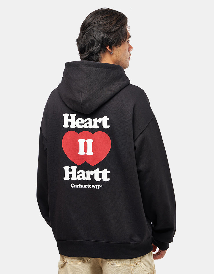 【carhartt】速達無料 \"Heart II Hartt\" ジップ フーディ /Black Carhartt WIP Hooded Heart II Hartt Sweat Jacket Black | Cultizm
