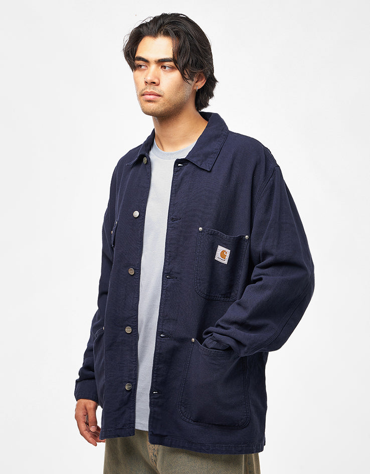 Carhartt WIP Walter Chore Coat - Dark Navy (Garment Dyed) – Route One