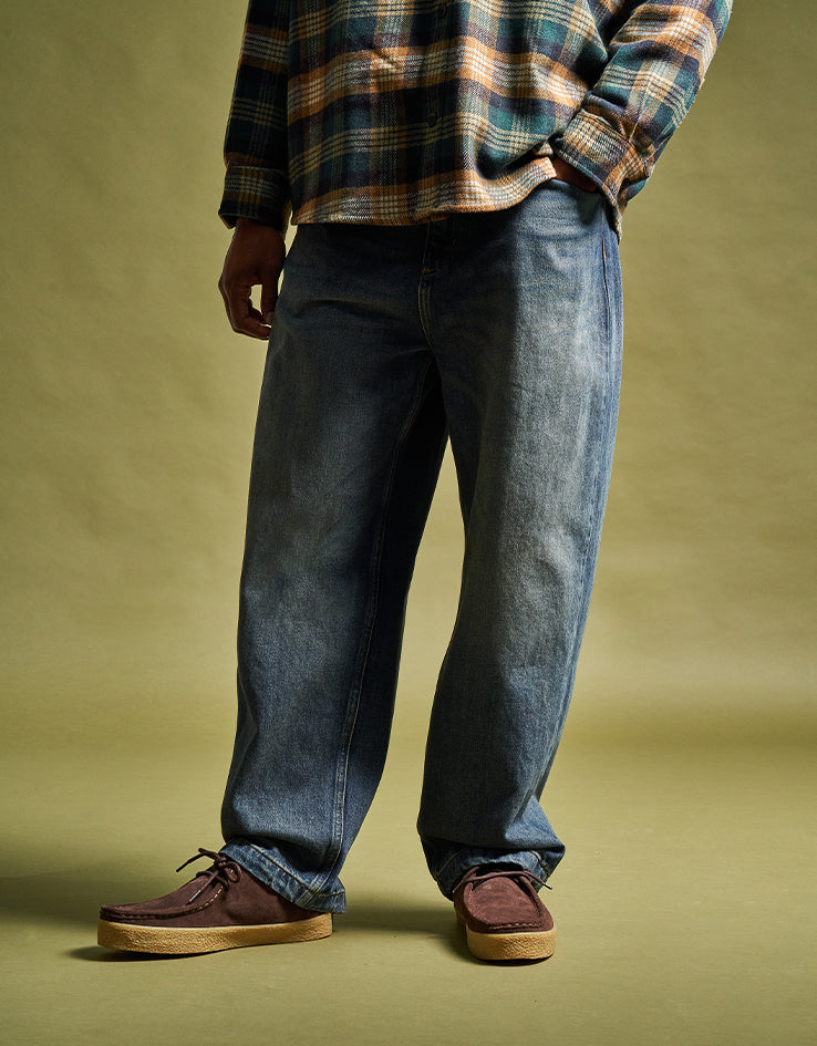 Carhartt WIP Brandon Pant - Blue (Worn Used Wash) – Route One