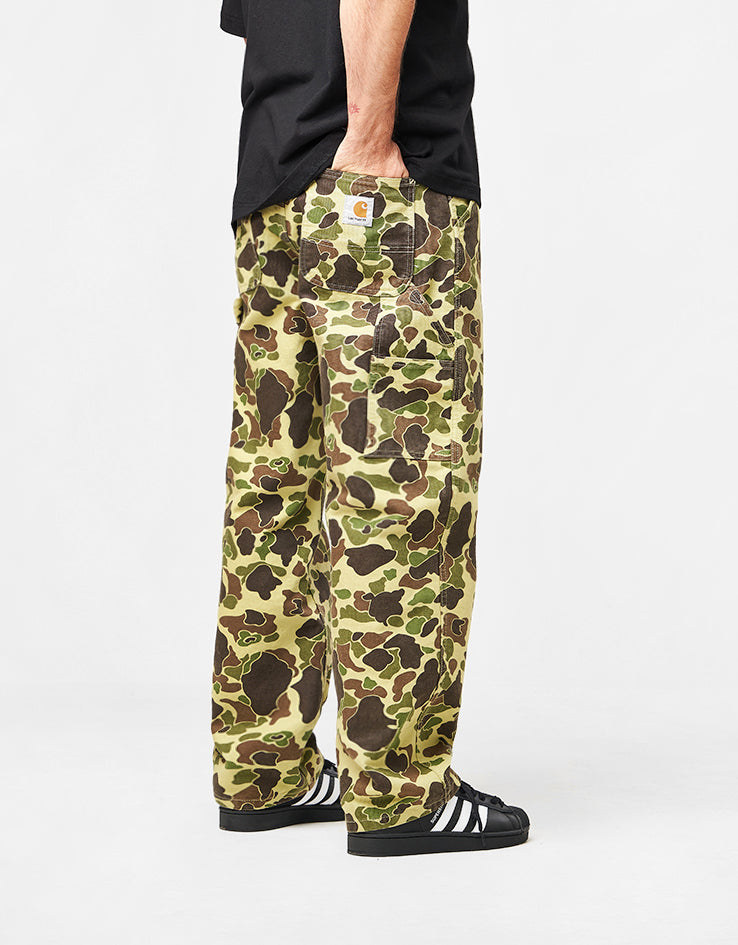 Carhartt WIP Single Knee Pant - Camo Duck/Green (Stone Washed