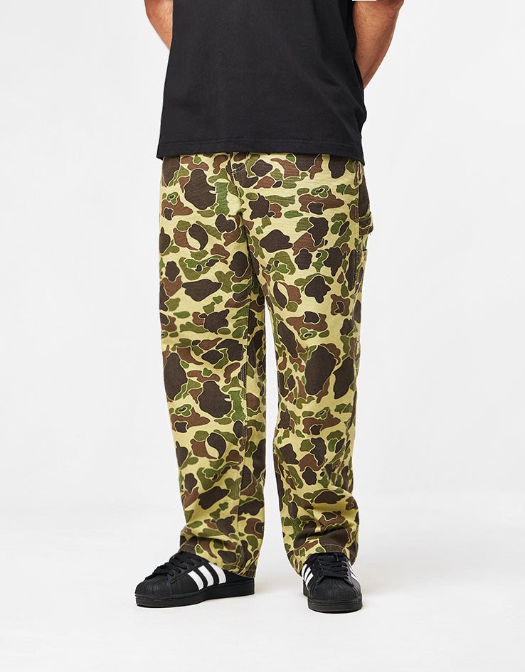 Carhartt WIP Single Knee Pant - Camo Duck/Green (Stone Washed