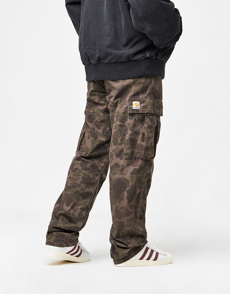 Carhartt WIP Duck Cargo Pant - Camo Duck/Green/Porphyry (Garment