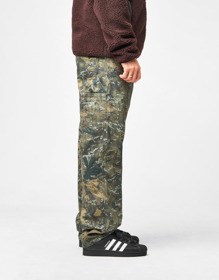 Carhartt WIP Single Knee Pant - Camo Combi/Green (Stone Washed