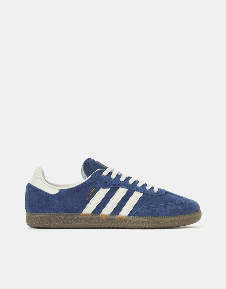 adidas Samba ADV Skate Shoes - Dark Blue/Grey/Gum – Route One