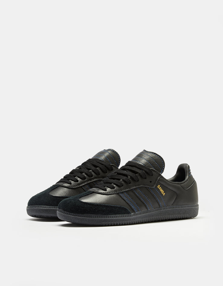 adidas Samba ADV Skate Shoes - Core Black/Core Black/Team Royal