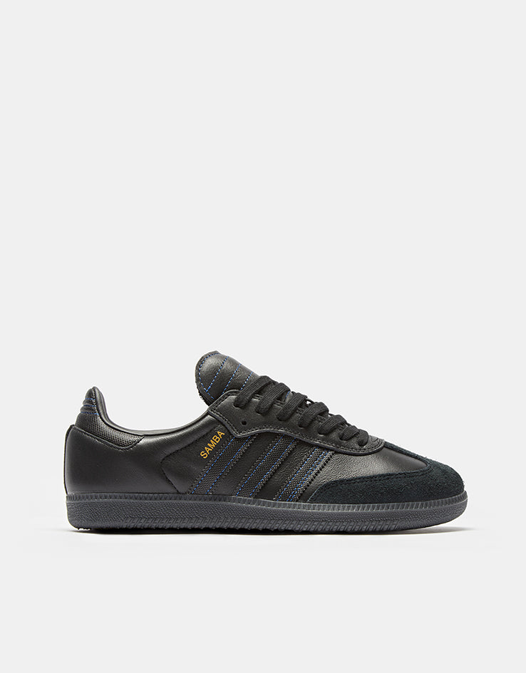 adidas Samba ADV Skate Shoes - Core Black/Core Black/Team Royal