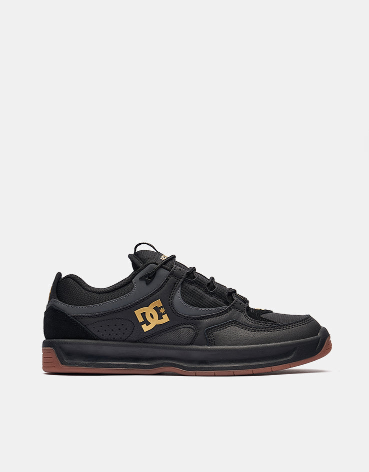 DC Men's Kalynx Zero Casual Skate Shoe - Black/Gold, Size 11.5, Pill Pattern Design