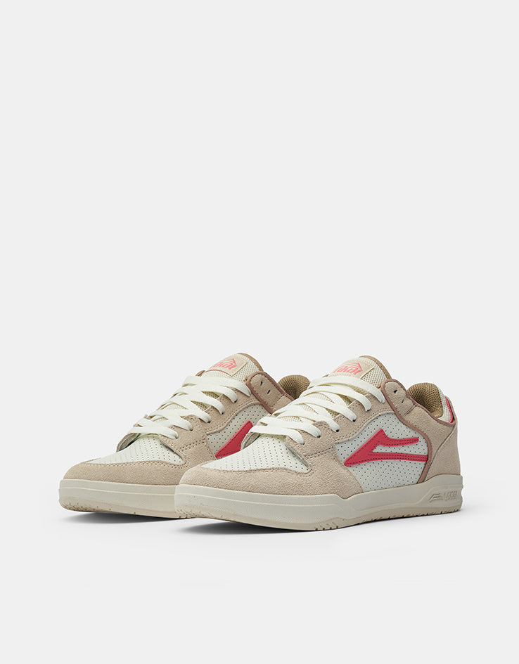 Lakai Telford Low Skate Shoes - Fog/Strawberry Suede – Route One