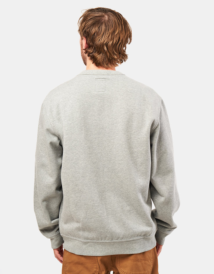 Sweat Thrasher Crop Gris Oversize - Taille M | Sweatshirt Skateboard Punk Craquelé