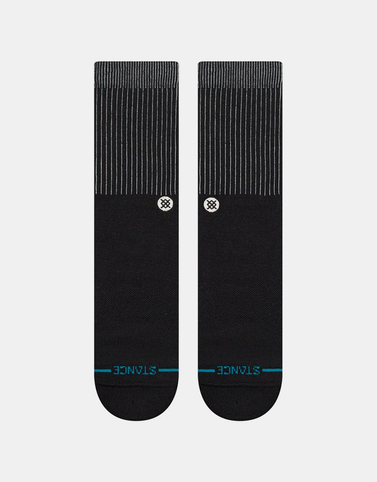 Calze Stance Icon Kids 3 Pack, Uomo, Nere, Taglia M, Con Tecnologia Infiknit E Supporto Arco Plantare - 2