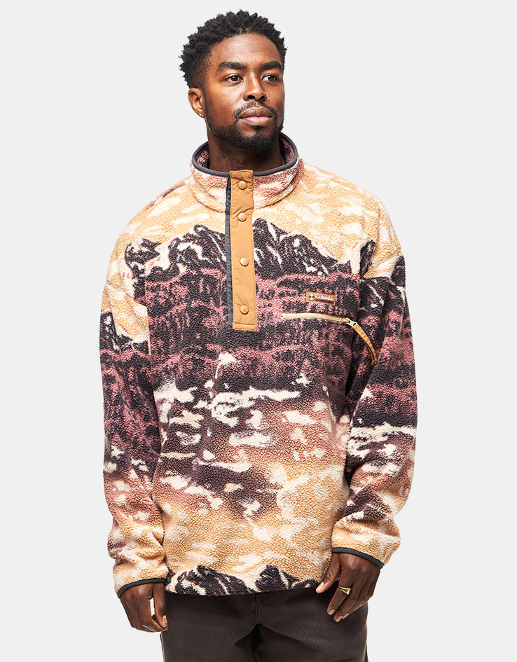 Columbia Helvetia™ II Printed Half Snap Fleece - Camel Brown