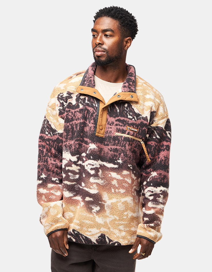 Columbia Helvetia™ II Printed Half Snap Fleece - Camel Brown