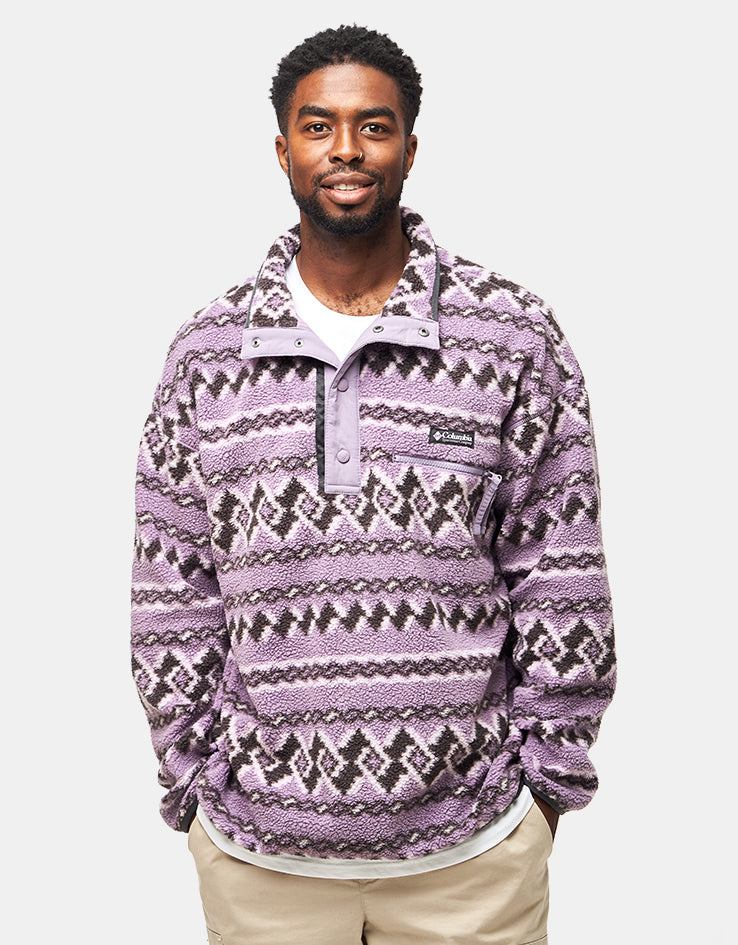 Columbia Helvetia™ II Printed Half Snap Fleece - Shale Purple