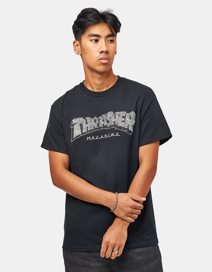 T-Shirt The Danger Urban Backwoods Uomo: Nero, Cotone Premium, Taglie Forti Fino A 5XL