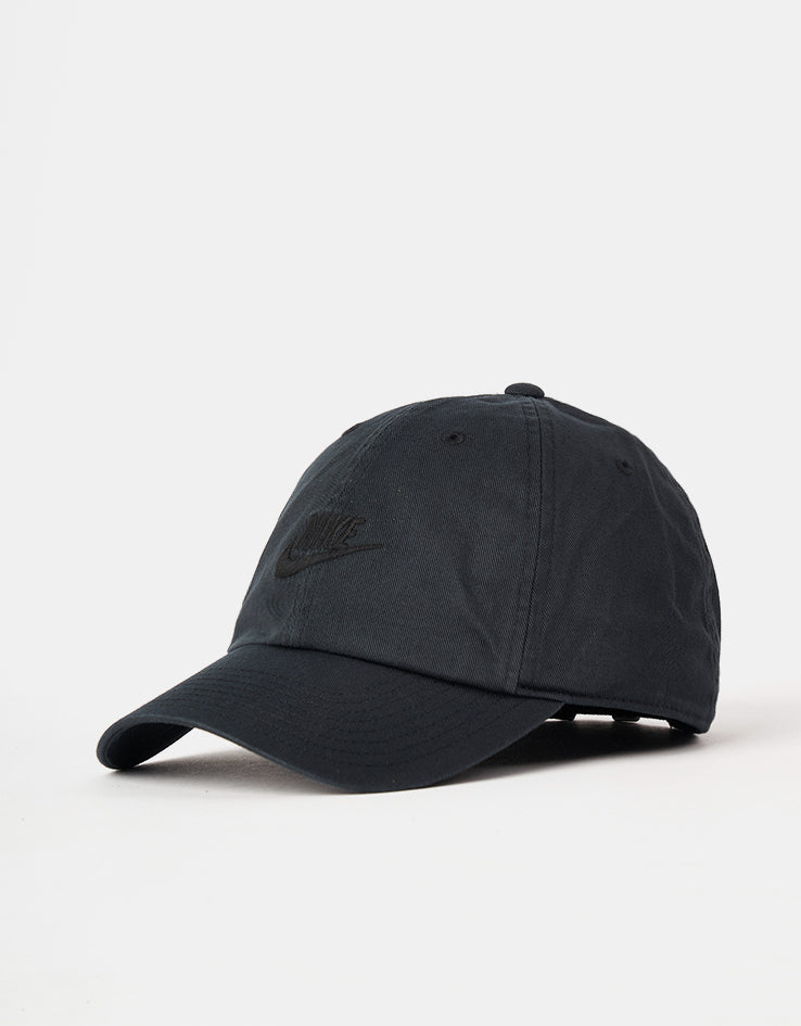 Nike Club Unstructured Futura Wash Cap - Black/Black – Route One