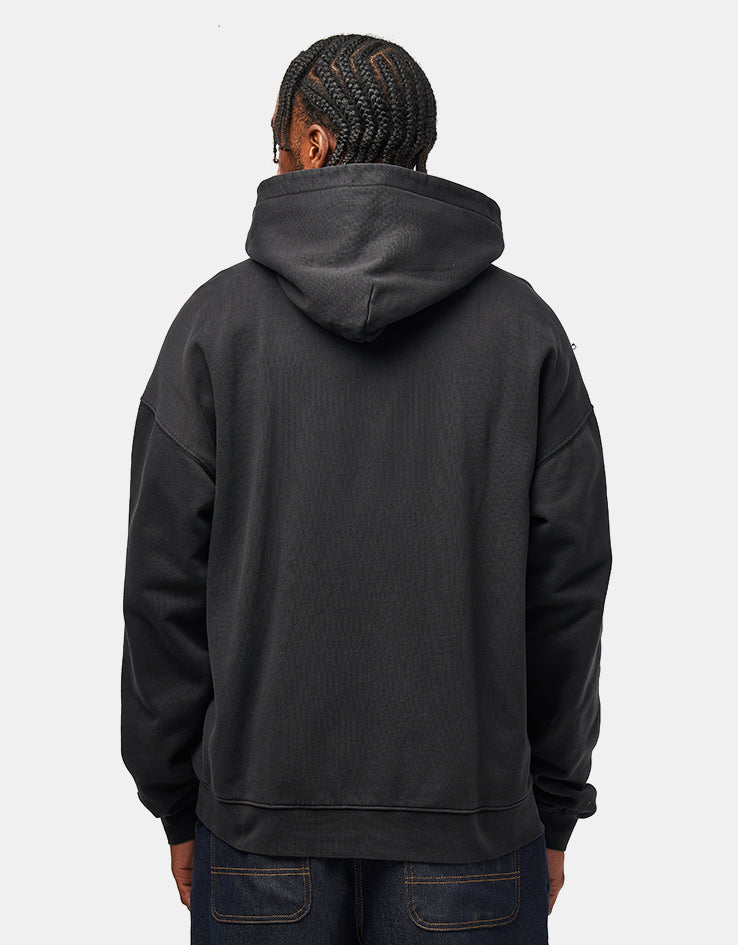 Obey Hybrid Faded Zip Hoodie - Digital Black Faded Wash – Route One