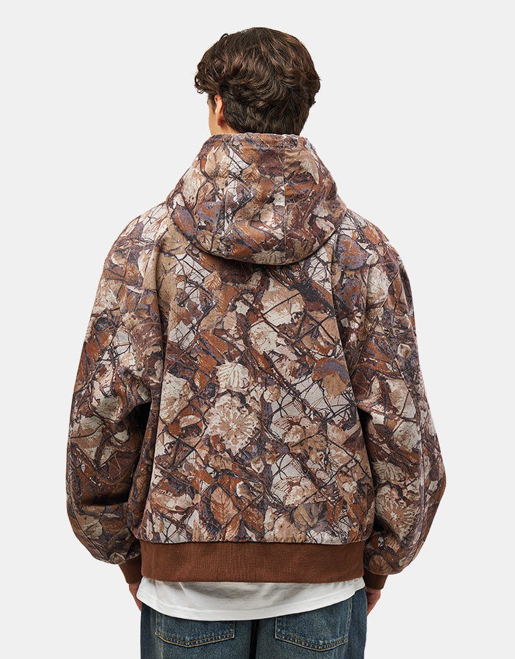 Obey Glen Zip Up Jacket - Fence Camo Multi – Route One