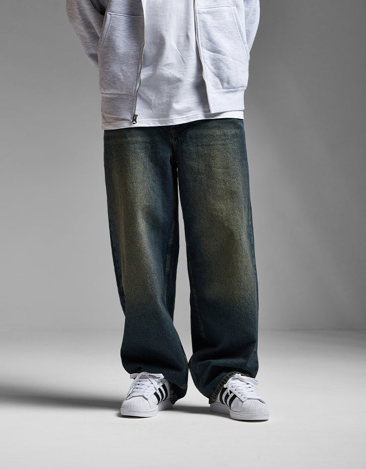パンツ 00s ONEIL baggy denim Route One Super Baggy Denim Jeans - Dirty Indigo Wash