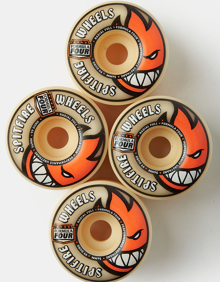 Spitfire Formula Four Radial Full 99d Skateboard Wheels - 54/56/58