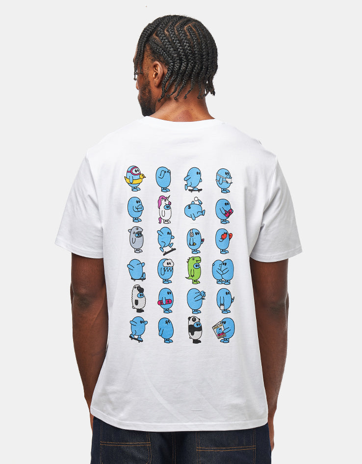 Route One x ANXTI The Many Faces Organic T-Shirt White