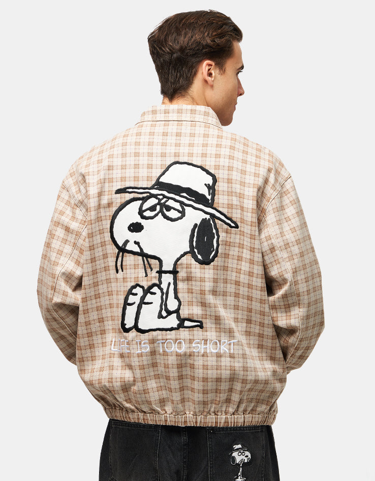 Butter Goods x Peanuts Spike Jacket - Sandstone Plaid – Route One