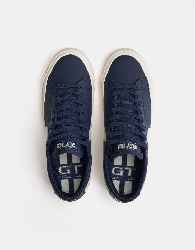 Nike SB Zoom Blazer Low Pro GT Skate Shoes - Blue Void/Sail-Blue
