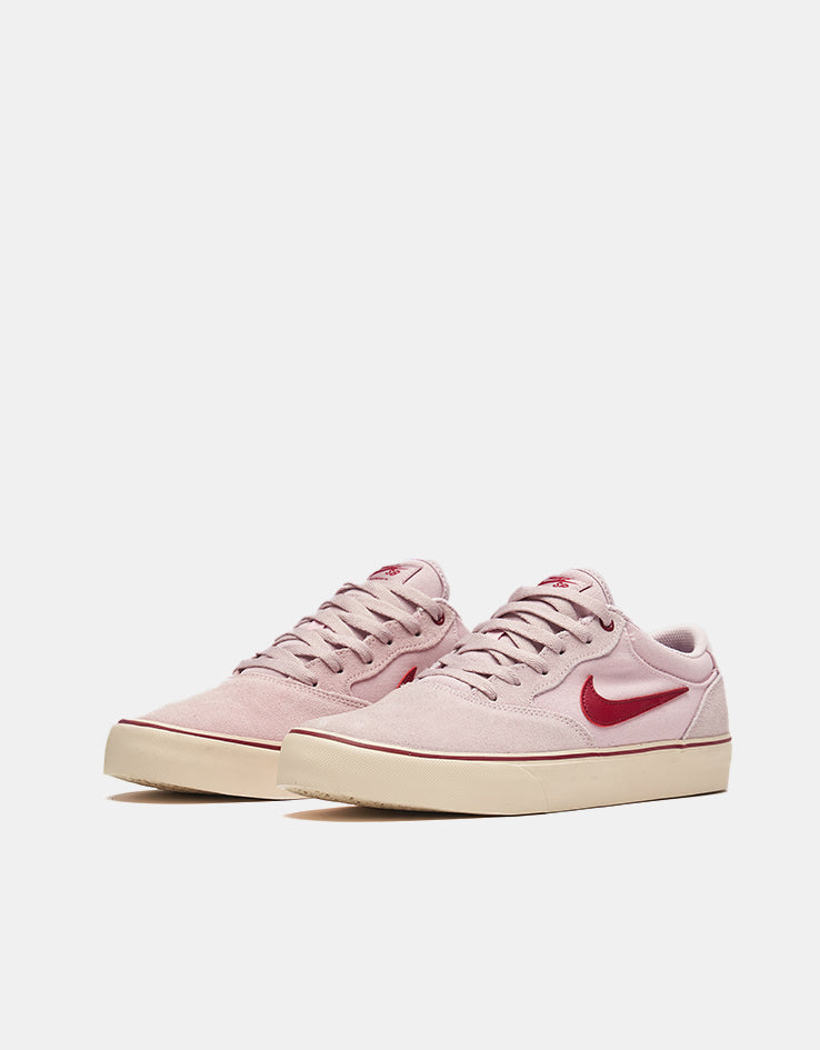pink and red nike sb
