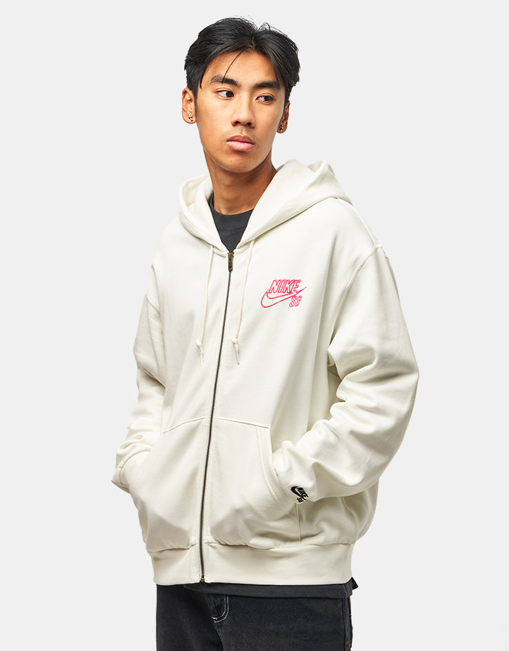 Nike SB SK8 Fiend Full Zip Hoodie - Sail/Black – Route One