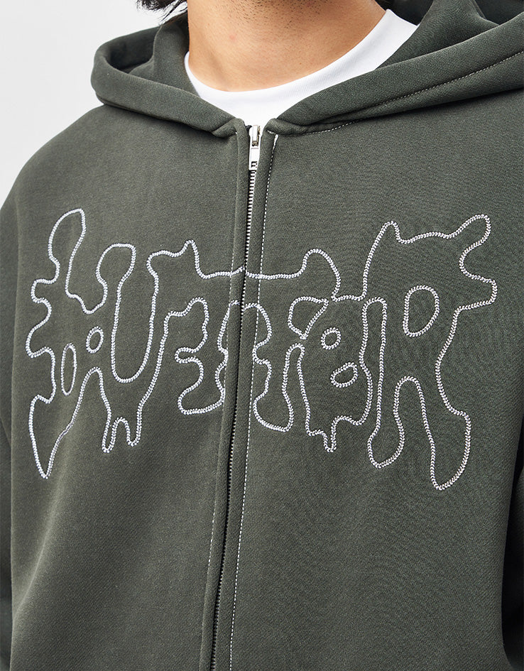 Butter Goods Blotch Zip-Thru Hoodie - Washed Black – Route One