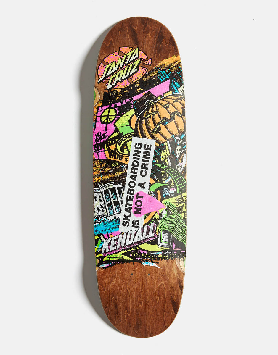 Santa Cruz Kendall Street Art Collage VX Skateboard Deck - 9