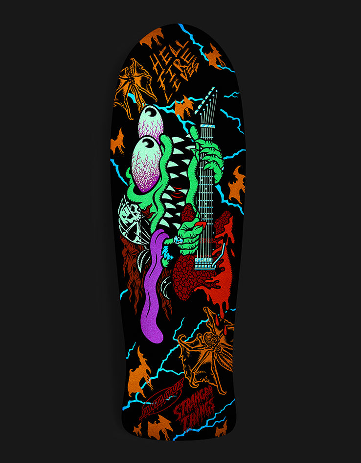 Santa Cruz x Stranger Things Meek Slasher Eddie Reveal Skateboard