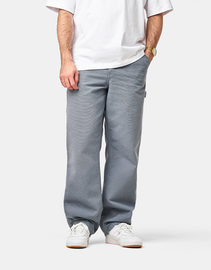 Carhartt シングルニーパンツ 32 ブルーグレー Carhartt WIP Single Knee Pant - Cozy Blue (Stone Canvas) – Route One