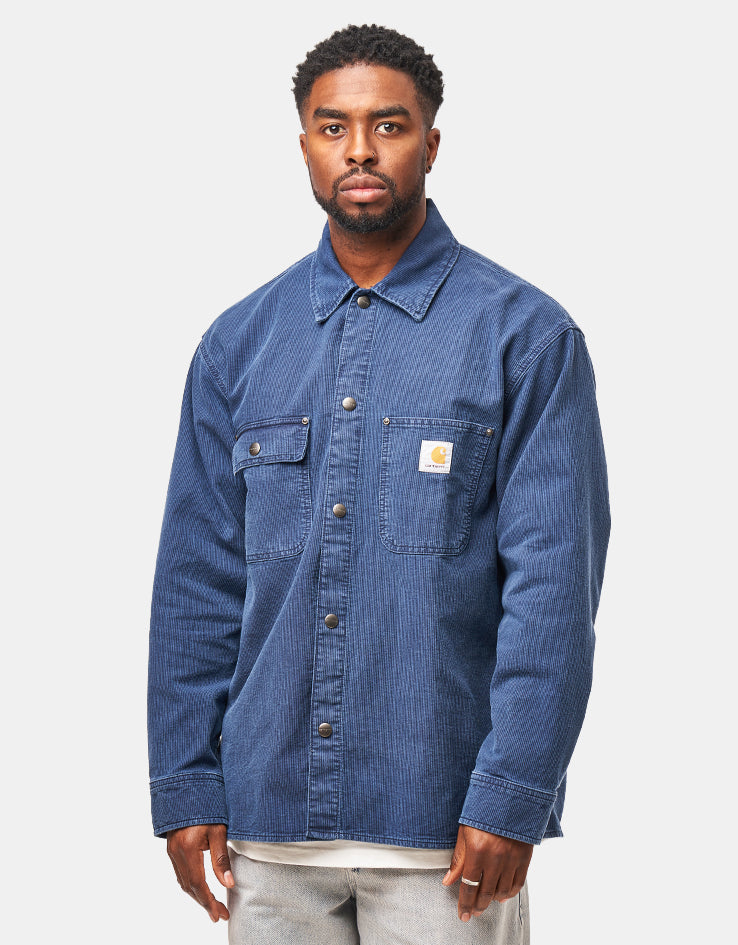 Carhartt WIP Parrish Shirt Jacket - Blue (Stone Washed) – Route One