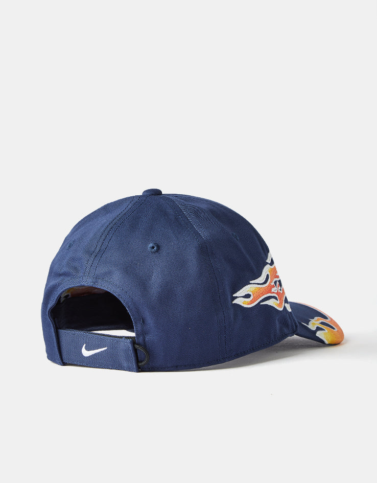 Nike Club OG Flame Snapback Cap - Midnight Navy – Route One