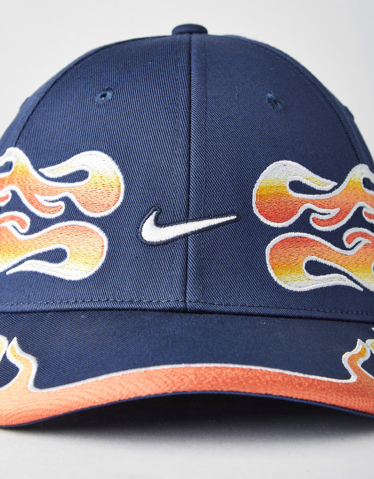 Nike Club OG Flame Snapback Cap - Midnight Navy – Route One