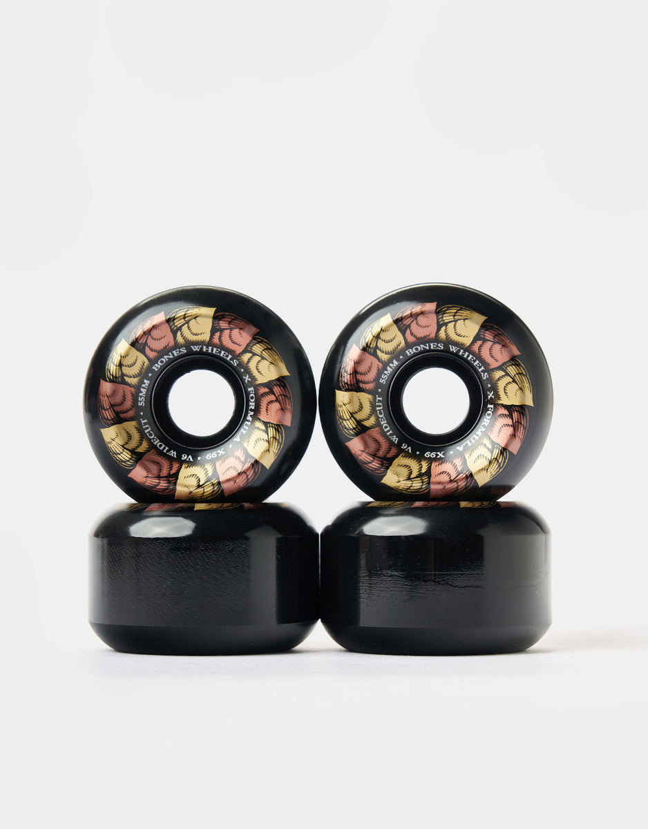 Bones Leaving X-Formula V6 Wide-Cut 99a Skateboard Wheels – Route One