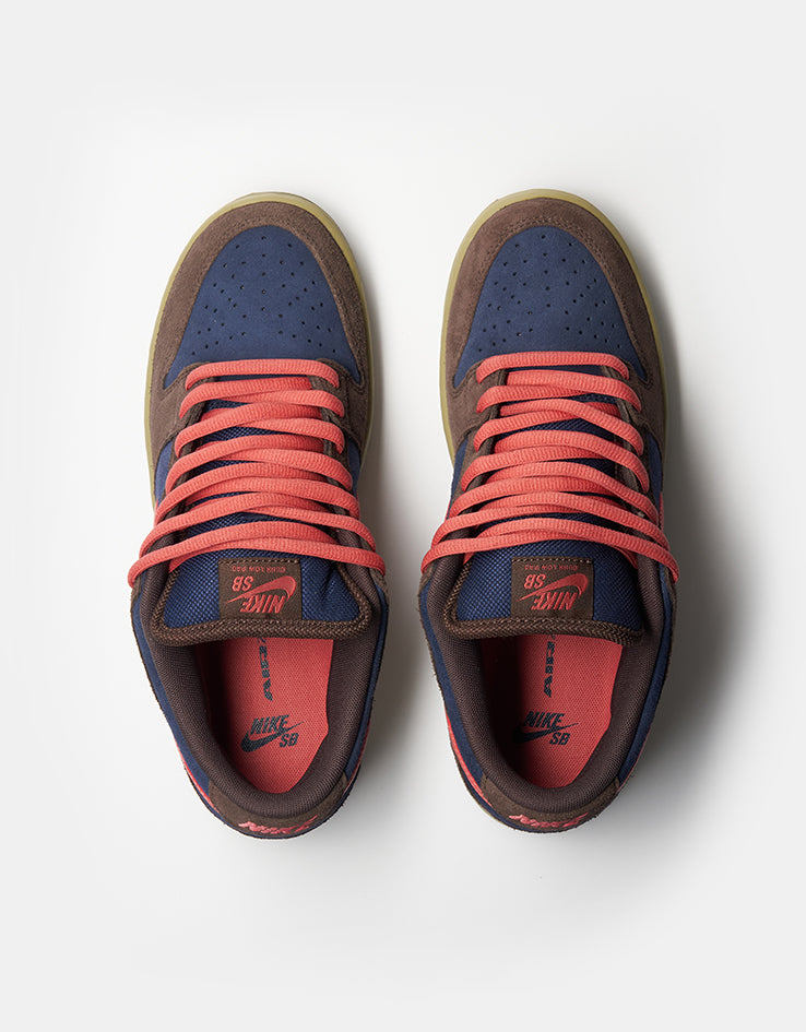 Nike SB Dunk Low Pro Skate Shoes - Baroque Brown/Adobe-Midnight