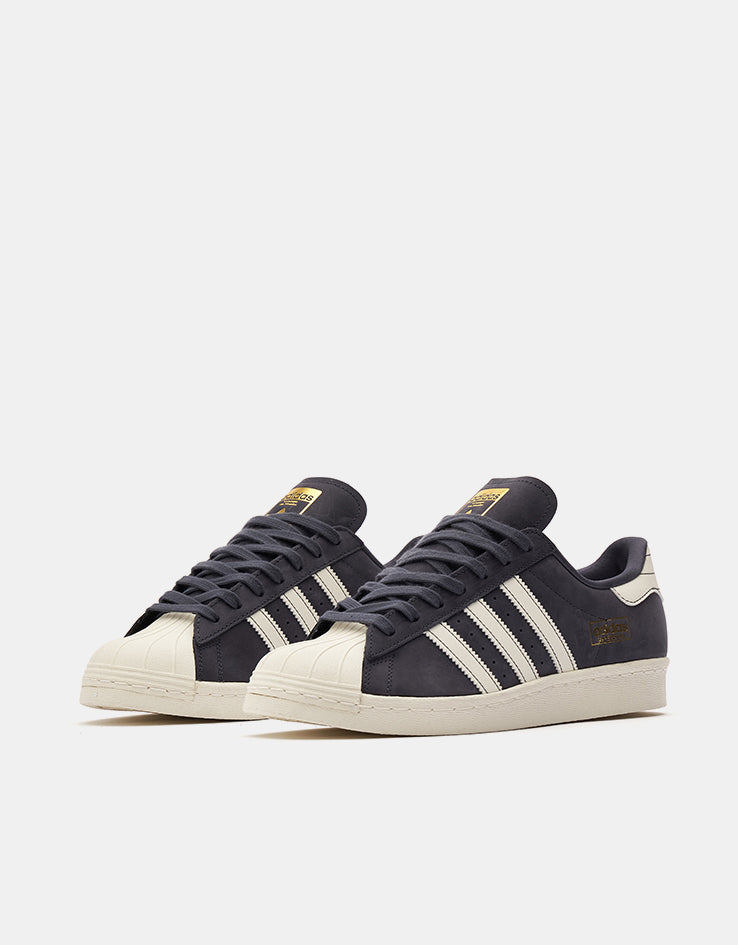adidas Superstar 80 ADV Skate Shoes - Aurora Onix/Chalk White/Off