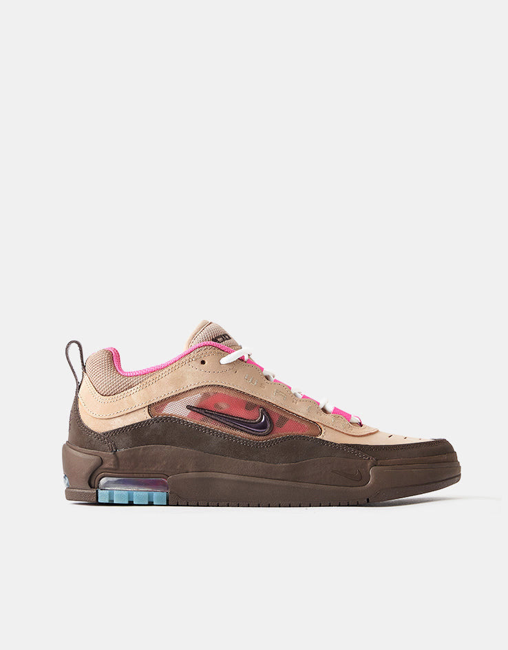 【新品】NIKE SB AIR MAX ISHOD/28.5cm Nike SB Air Max Ishod Skate Shoes - Hemp/Baroque Brown-Pinksicle