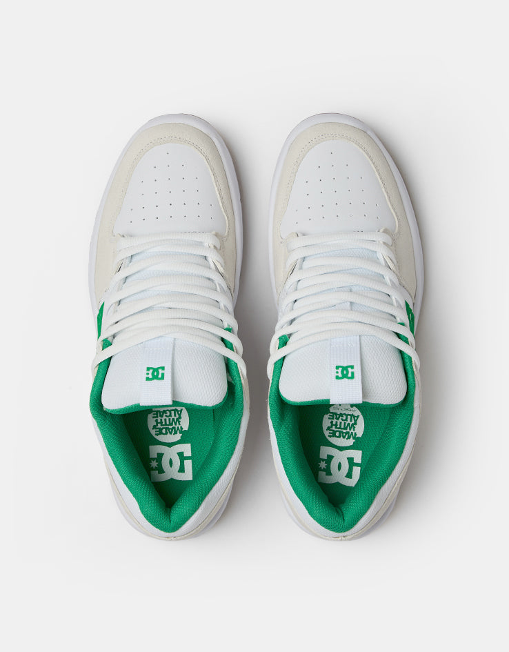 dcexpgn DC Lynx Zero Skate Shoes - White/Green/Gum – Route One