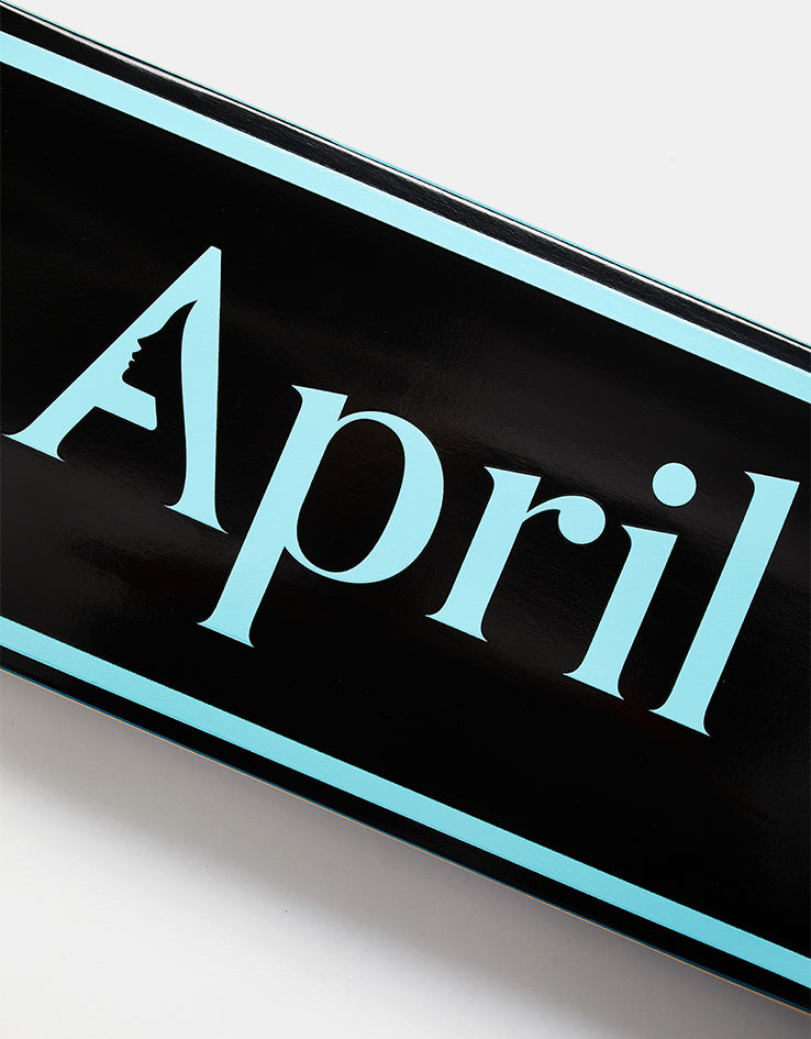 April OG Logo Skateboard Deck - Blue/Black – Route One