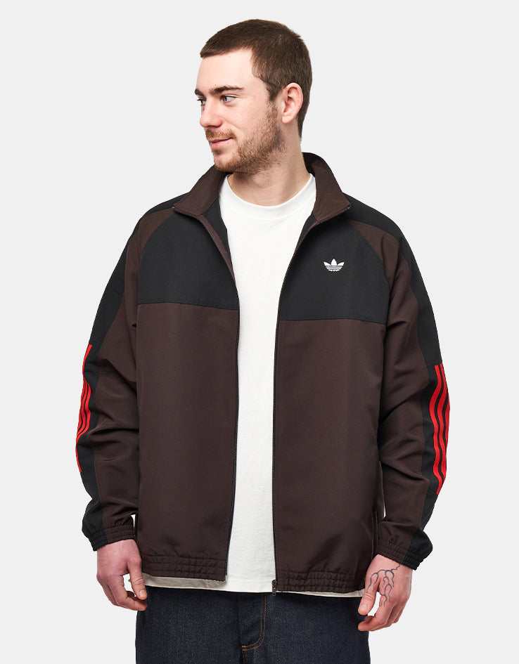 adidas Gatsele Track Jacket - Coffee/White/Black – Route One