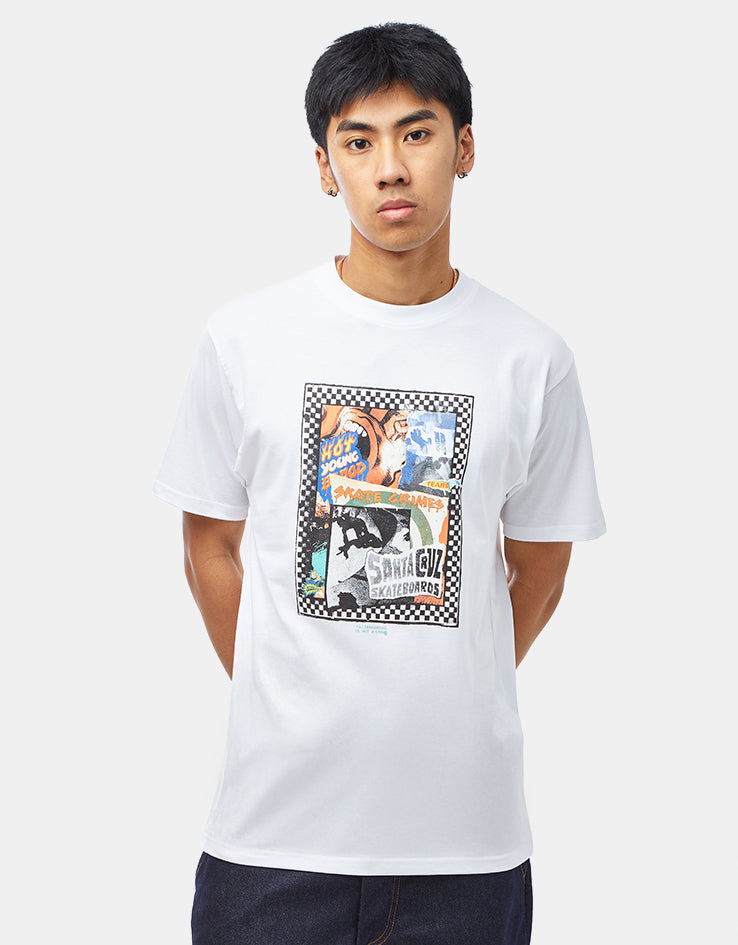 Santa Cruz Ad Collage Front T-Shirt - White – Route One