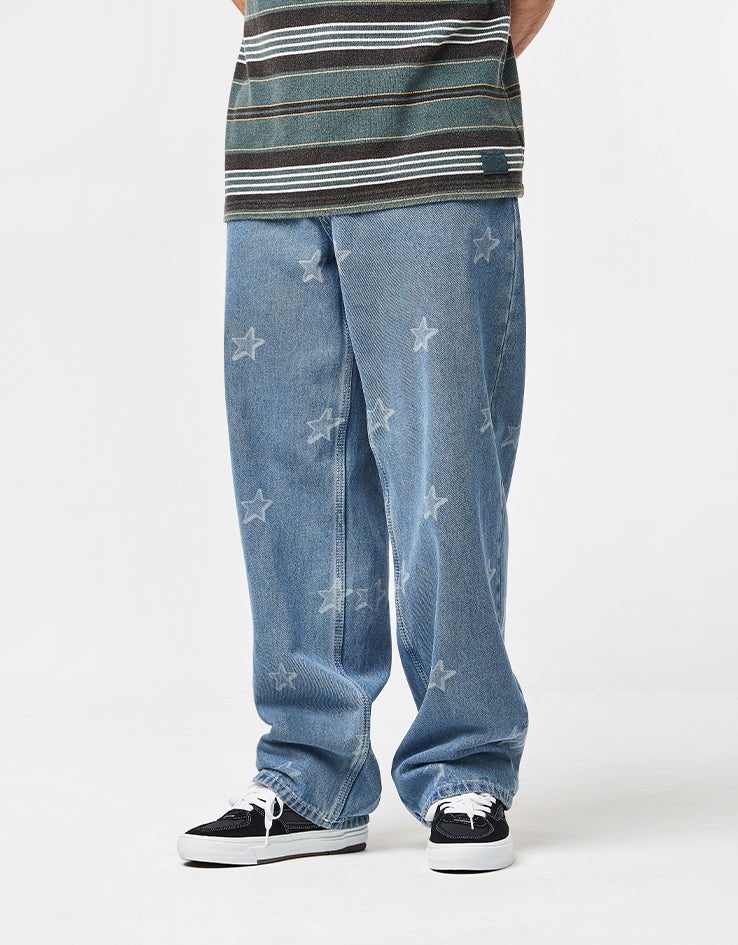 Vans Check-5 Baggy Denim Starmarked Pants - Stonewash Blue – Route One