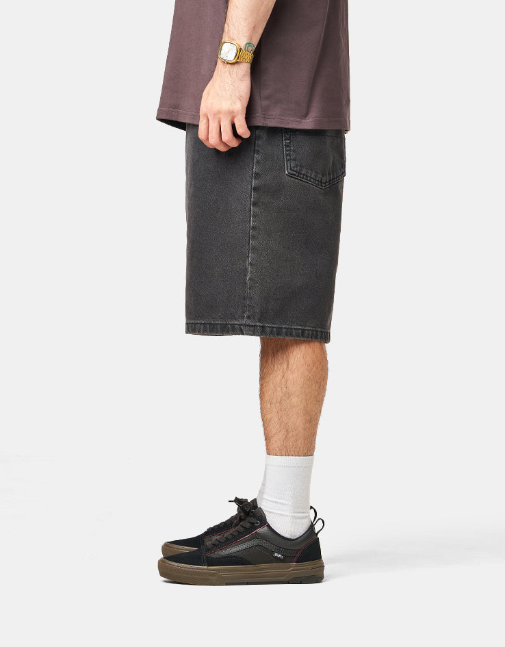 Vans Check-5 Baggy Denim Shorts - Washed Black – Route One