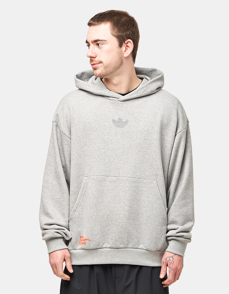 adidas Terrex x Gonz Shmoofoil XPL Pullover Hoodie - Medium Grey