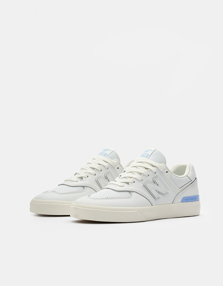 New Balance 574 ホワイト ブルー スニーカー New Balance Numeric 574 Skate Shoes - White/Blue – Route One